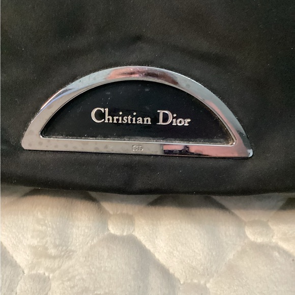 Christian Dior Malice black nylon shoulder bag with beads and silver hardware - Picture 1 of 16